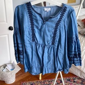 Petite Small Blue Crown and Ivy Blouse